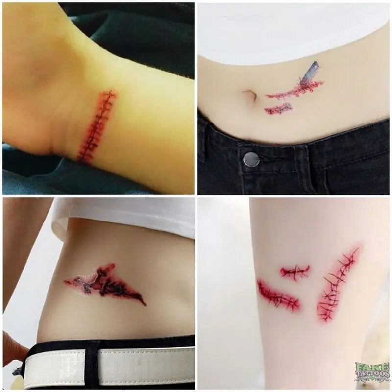 10pcs 3D Spider Tatoo Scorpion Temporary Tattoo Stickers For Halloween Fake Tattoo Body Art Tatuajes Joke Tatouage Temporaire