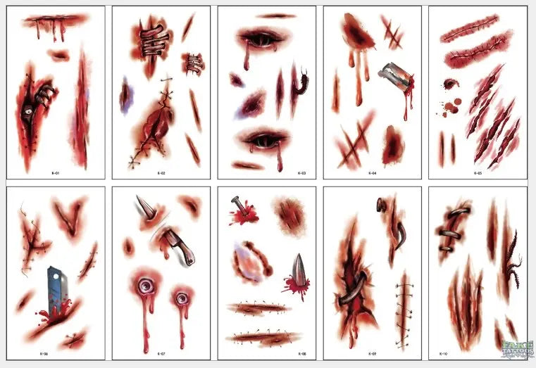 10pcs 3D Spider Tatoo Scorpion Temporary Tattoo Stickers For Halloween Fake Tattoo Body Art Tatuajes Joke Tatouage Temporaire